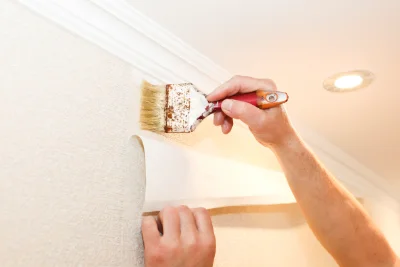 Pose de papier peint à Leimbach — revêtements muraux et toiles de verre